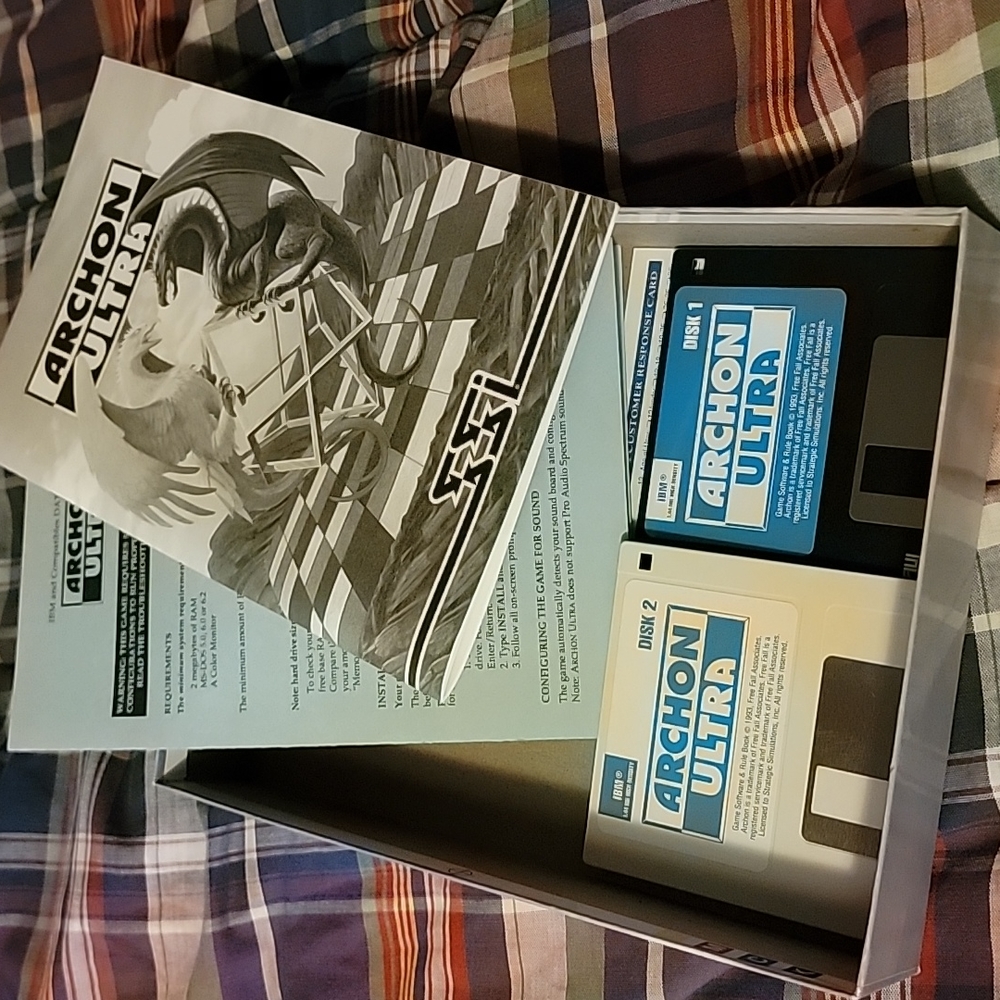 Ssi Archon Ultravintage Pc Fantasy Action Gamebig Boxrare Ibm - Picture 2 of 2